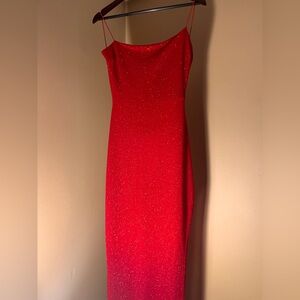 Elegant Shimmering Red Dress